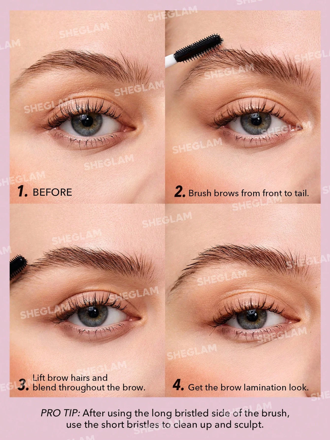 Sheglam Set Me Up Brow Gel Long Lasting Waterproof Clear Eyebrow