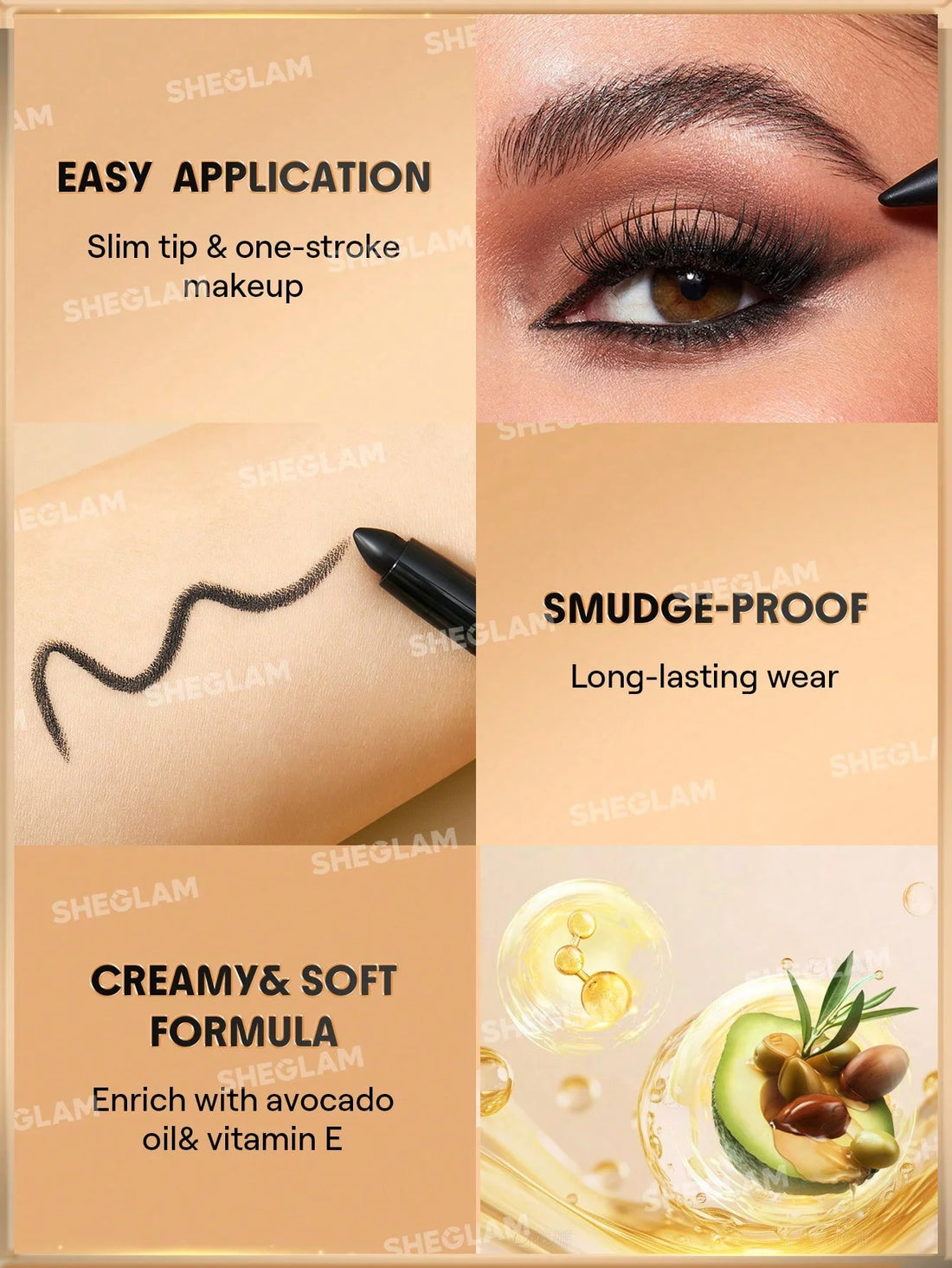 Sheglam Bold Moves Kohl Cream Eyeliner Pencil