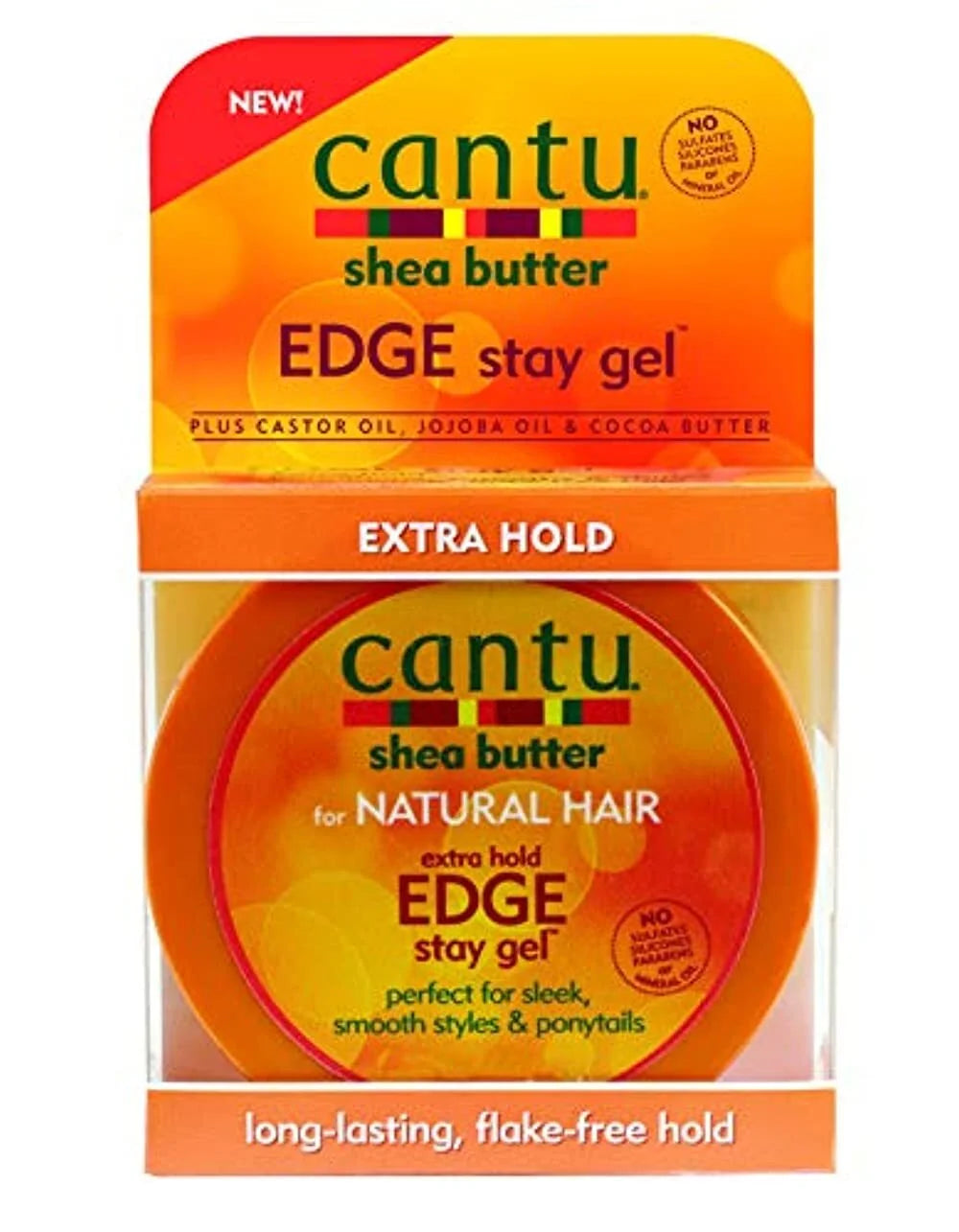 Cantu Shea Butter For Natural Hair Extra Hold Edge Stay Gel