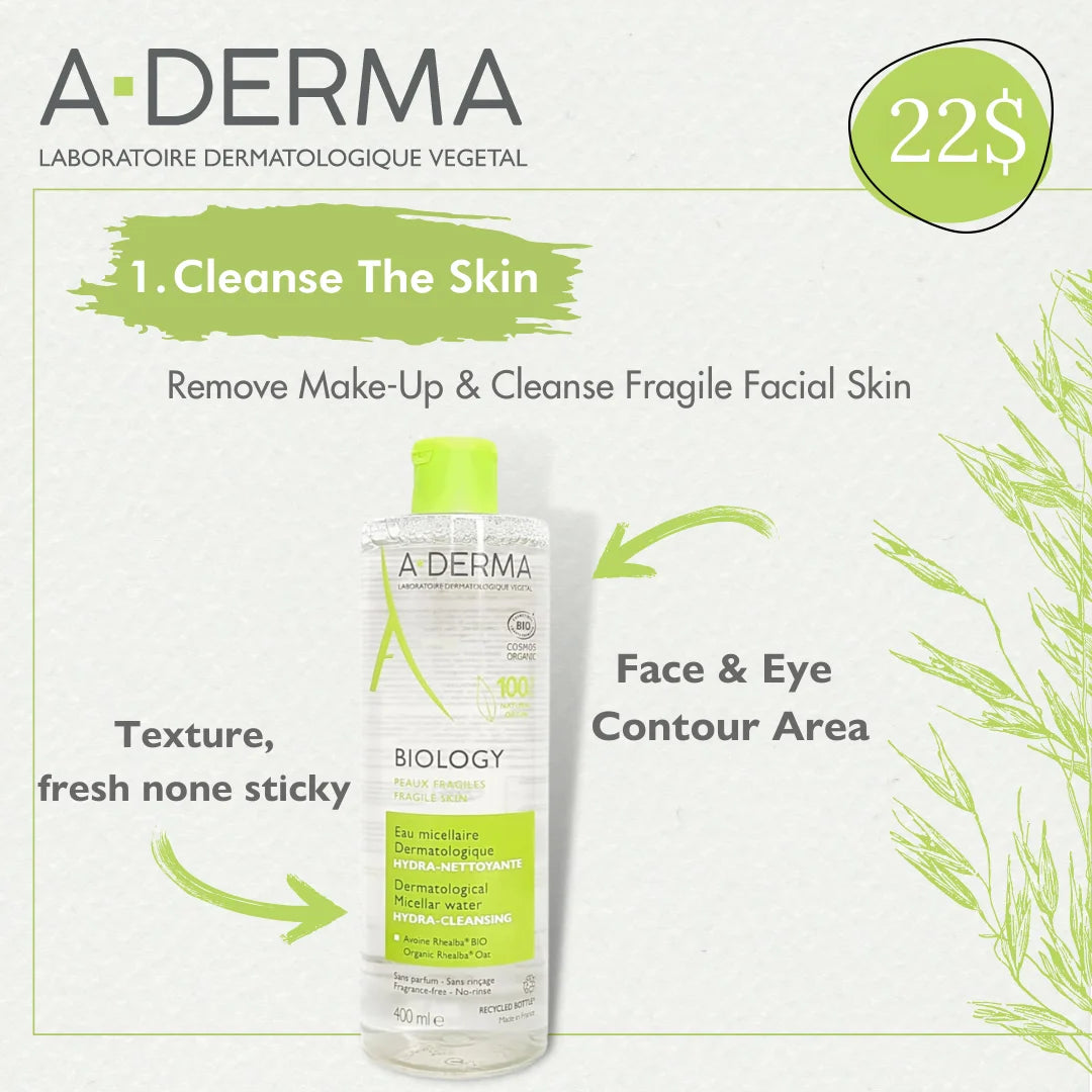 Aderma Biology Hydra-Cleansing Dermatological Micellar Water