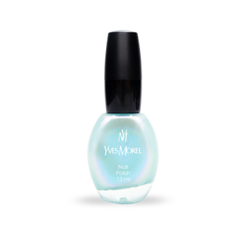 Yves Morel Nail Polish 8 β Coral Blue Holo Effect