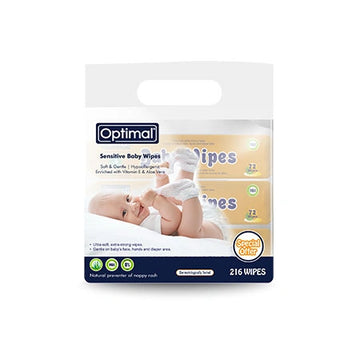 Optimal Baby Wipes Pack Of 3 Orange