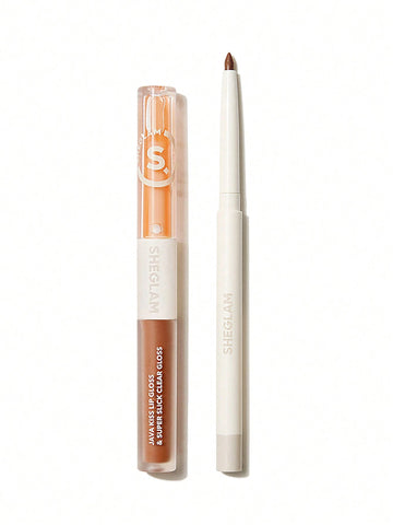 Sheglam Soft 90's Glam Lip Liner And Lip Duo Set