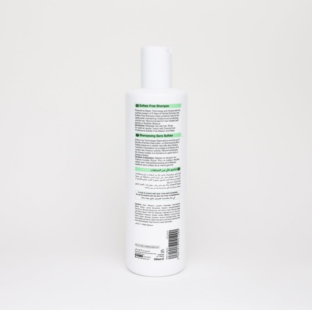 Cosmaline Cosmal Cure Professional Sulfate Free Shampoo