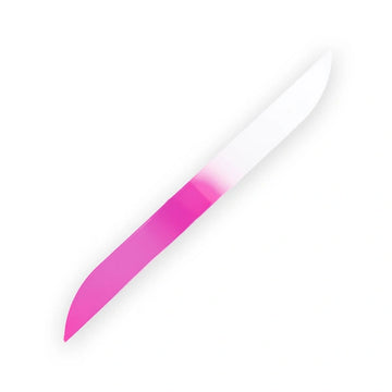 Optimal Double-Sided Glass Nail File With Cover Pink