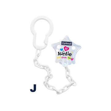 Optimal Pacifier Holder With Plastic Clip