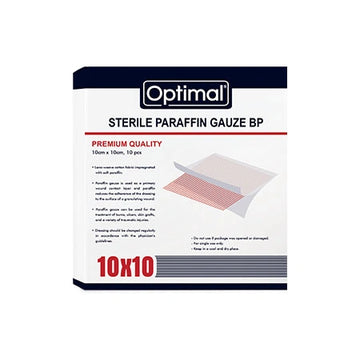 Optimal Sterile Paraffin Gauze (10cm*10cm)