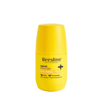Beesline Natural Roll-On Deodorant-48hr-Fragrance Free
