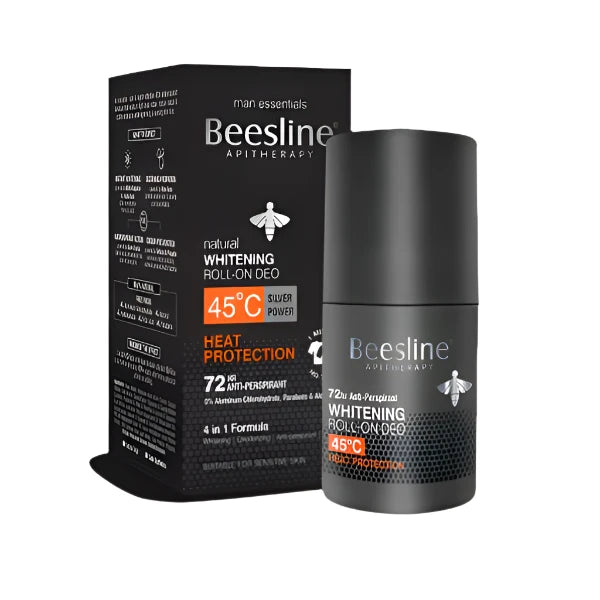 Beesline Men's Whitening Roll-On - 72hr - Heat Protect
