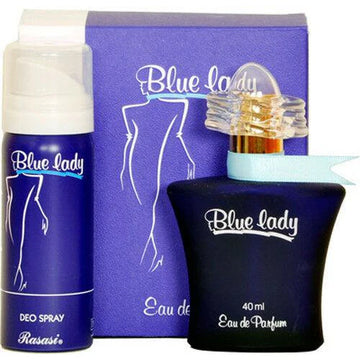 Rasasi Blue Lady Women Perfume + Free Deo 50ml