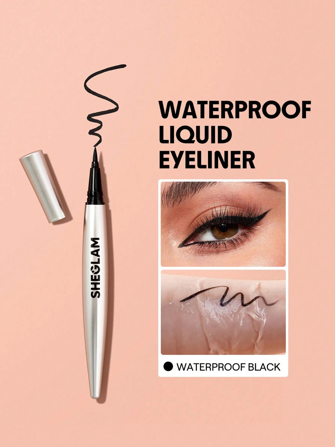 Sheglam Uninterrupted Waterproof Liquid Eyeliner Matte(Vegan Formula)