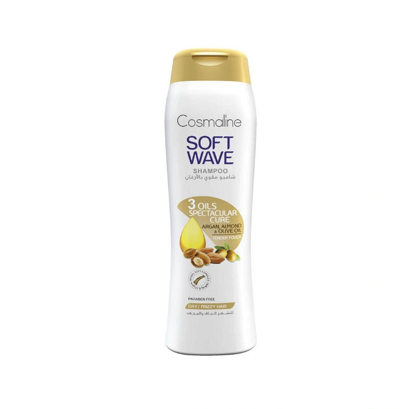 Cosmaline Soft Wave 3 Oils Spectacular Cure Shampoo For Dry/Frizzy Hair