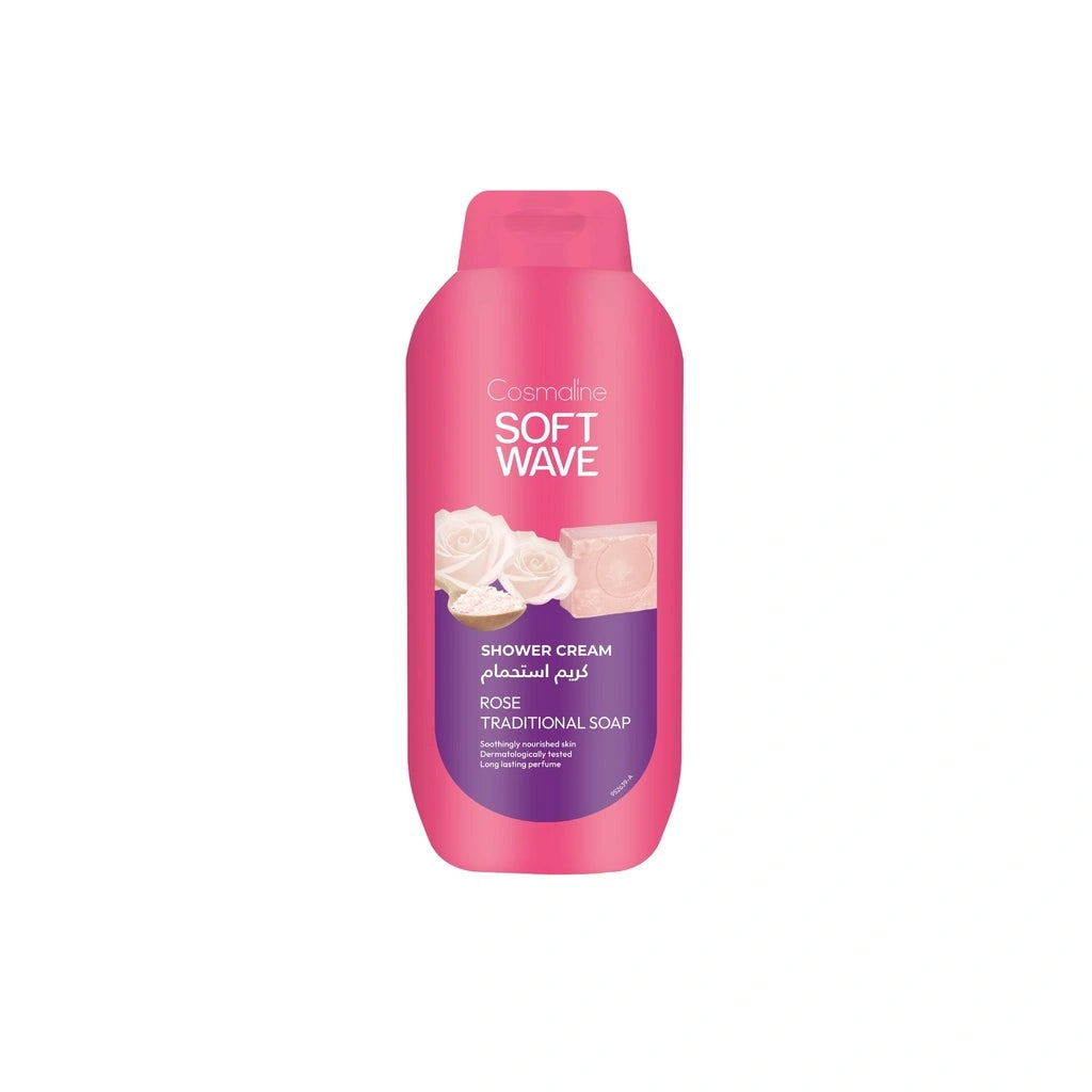 Cosmaline Soft Wave Rose Traditional Soap Shower Cream