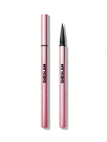 Sheglam Rosé Line & Define Waterproof Liquid Eyeliner-Black Kajal(Vegan Formula)