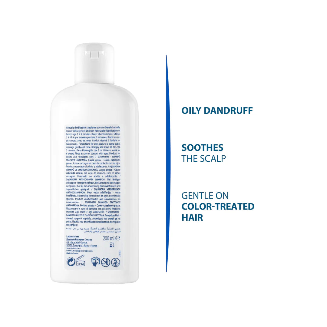 Ducray Kelual Squanorm Anti-dandruff Treatment Shampoo - Oily Dandruff