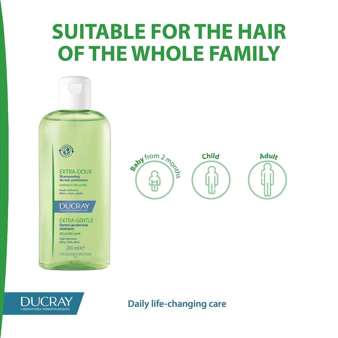 Ducray Extra-Gentle Daily Shampoo For Sensitive Scalp & All Hair Types