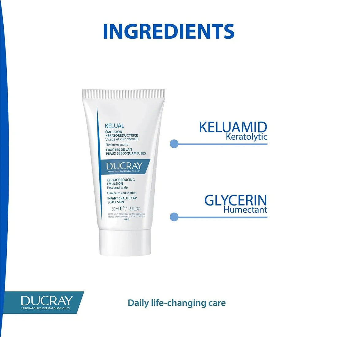 Ducray Kelual Kerato-Reducing Emulsion For Face And Scalp