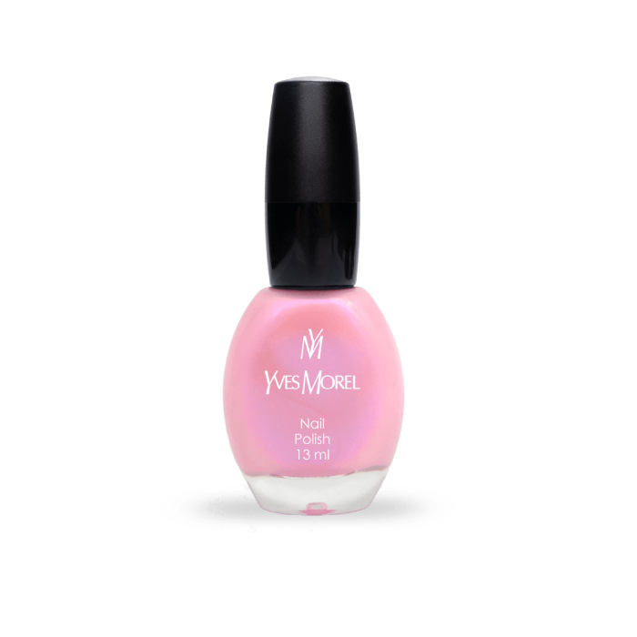 Yves Morel Nail Polish 4 – Pink Pearl Holo Effect