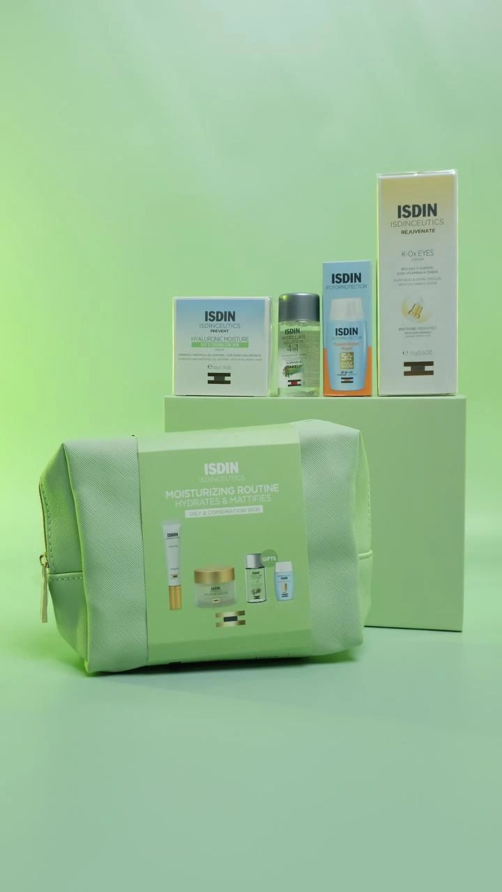 Isdin Green Routine Set Hyaluronic Moisture Oily and Combination