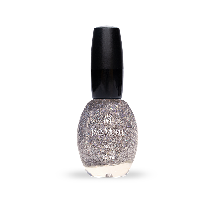 Yves Morel Nail Polish 501 – Silver Chalice Glitter