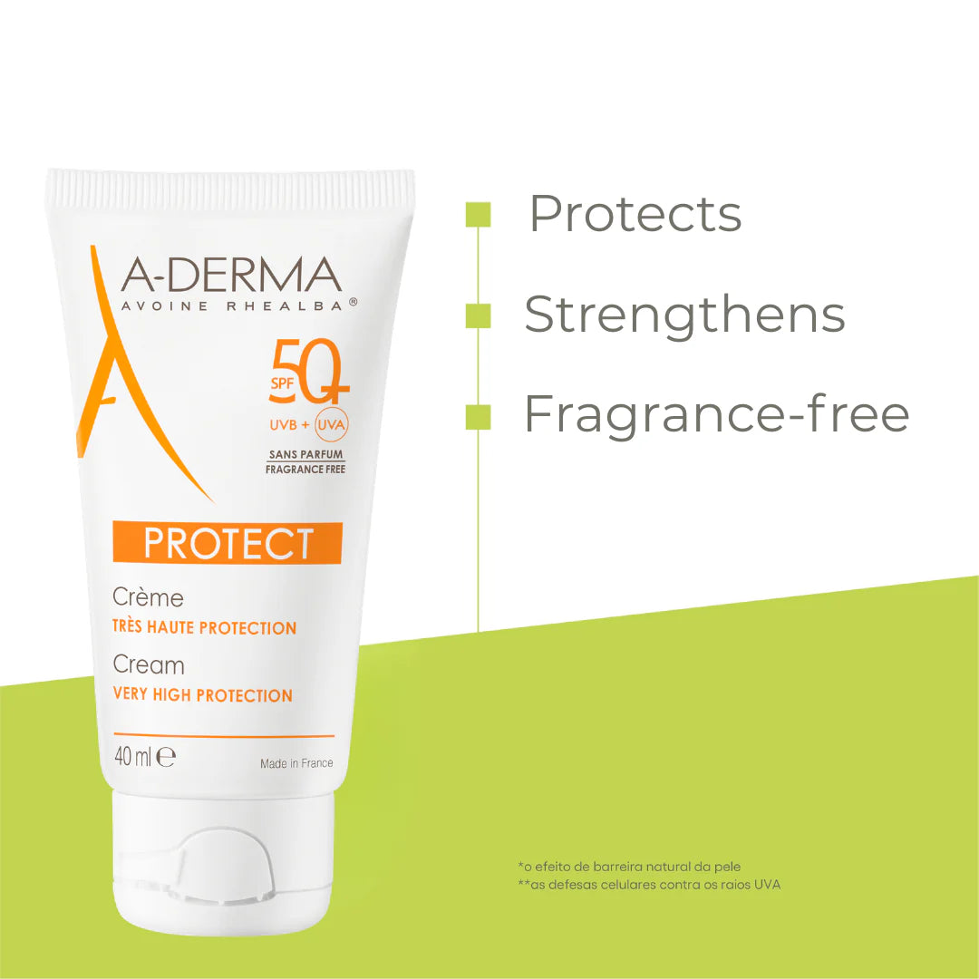Aderma Protect Fragrance Free For Dry And Sensitive Skin Face Sunscreen Buy 1 Get 1 Bundle