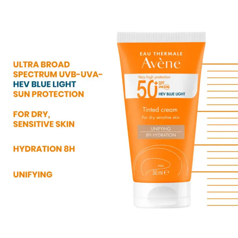 Avene Ultra Broad Spectrum Spf50+ Tinted Cream For Dry - Sensitive Skin