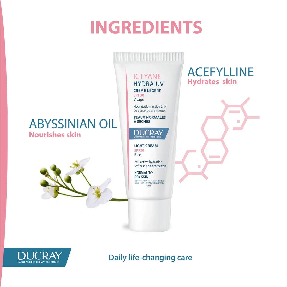 Ducray Ictyane Hydra UV Light Cream SPF30