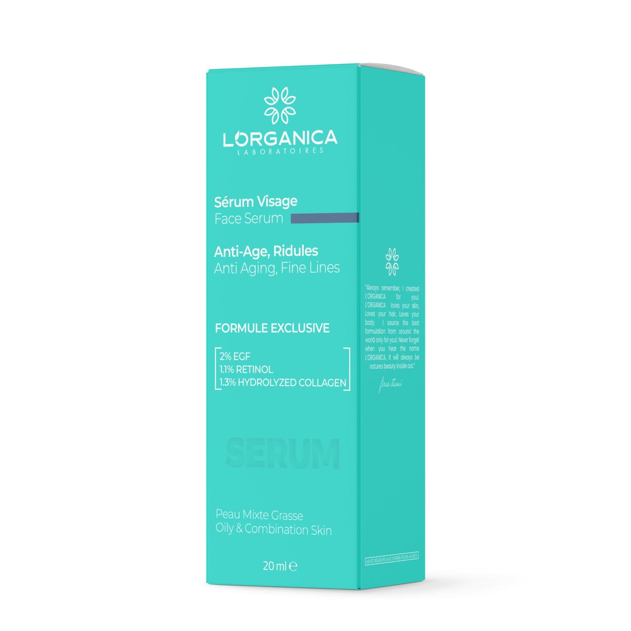 L'organica Anti Age Face Serum Oily-Combination