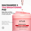 Niacinamide 5 TXA Brightening Pad-ANUA-HBYTALA