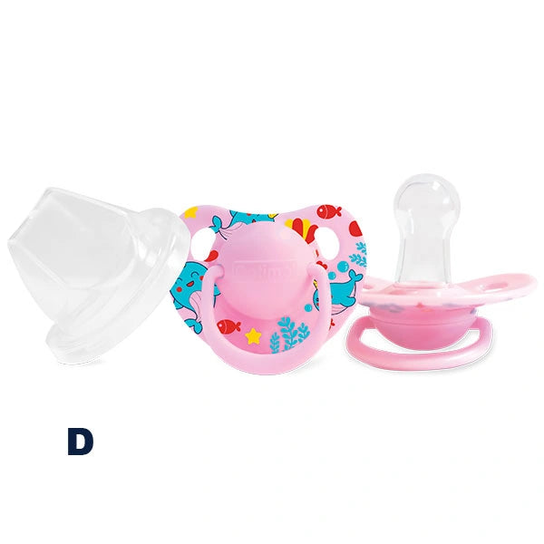 Optimal Round Nipple Silicone Pacifier 0+