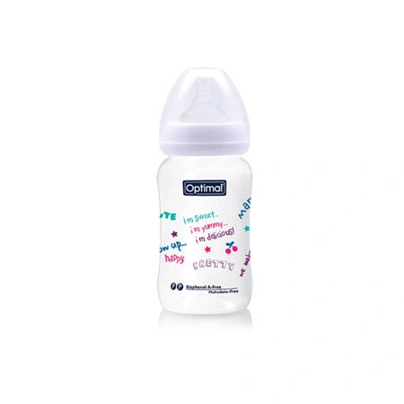 Optimal Wide Neck Feeding Bottle 240ml