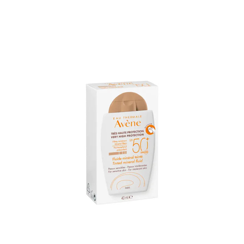 Avene Tinted Mineral Fluid Sun Protection Spf 50