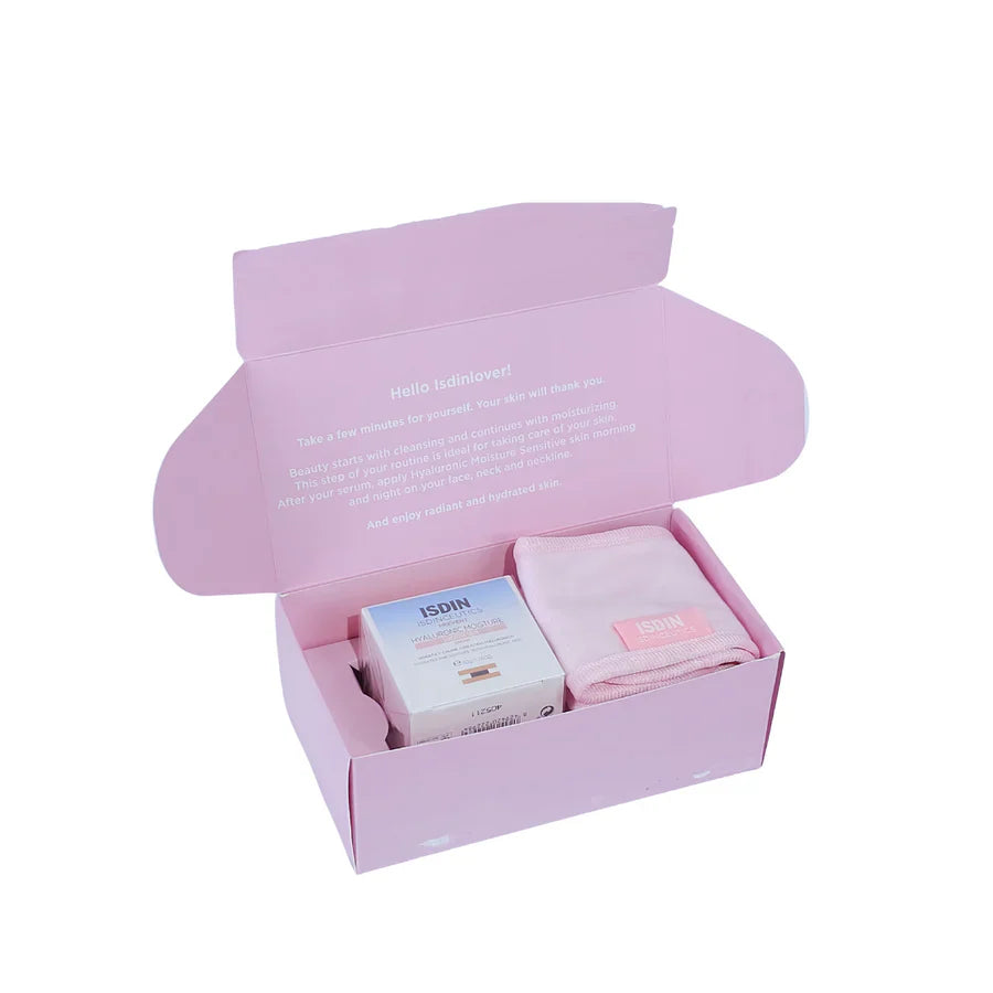Isdin Pink Box Hyaluronic Moist Sensitive Skin+ Free Gift