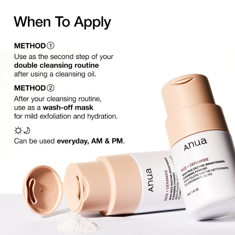 RICE ENZYME BRIGHTENING CLEANSING POWDER-ANUA-HBYTALA