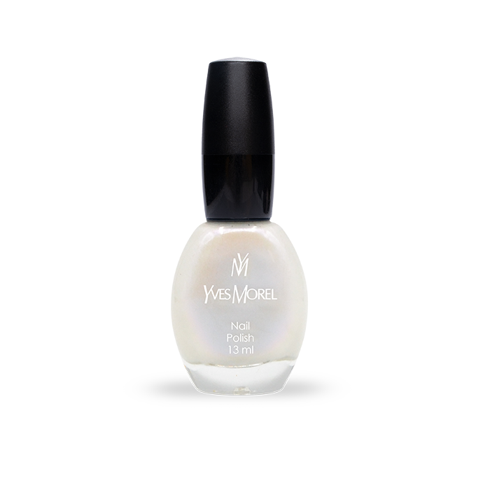 Yves Morel Nail Polish 5 – Fogy White Holo Effect