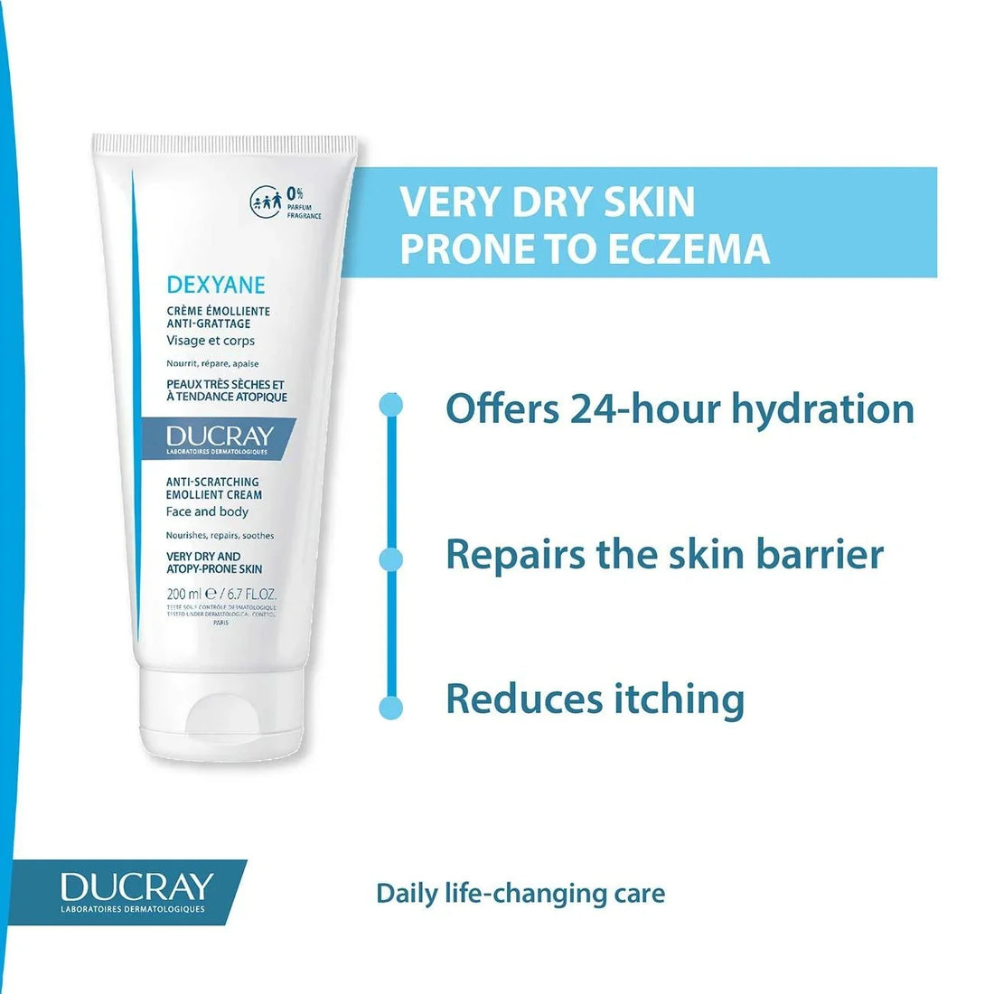 Ducray Dexyane Emollient Cream for Eczema-Prone, Dry & Sensitive Skin