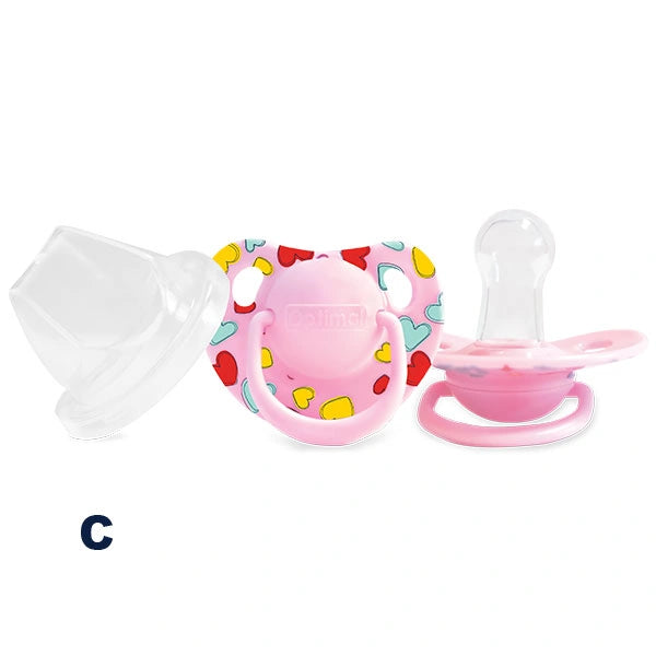 Optimal Round Nipple Silicone Pacifier 6+ Heart